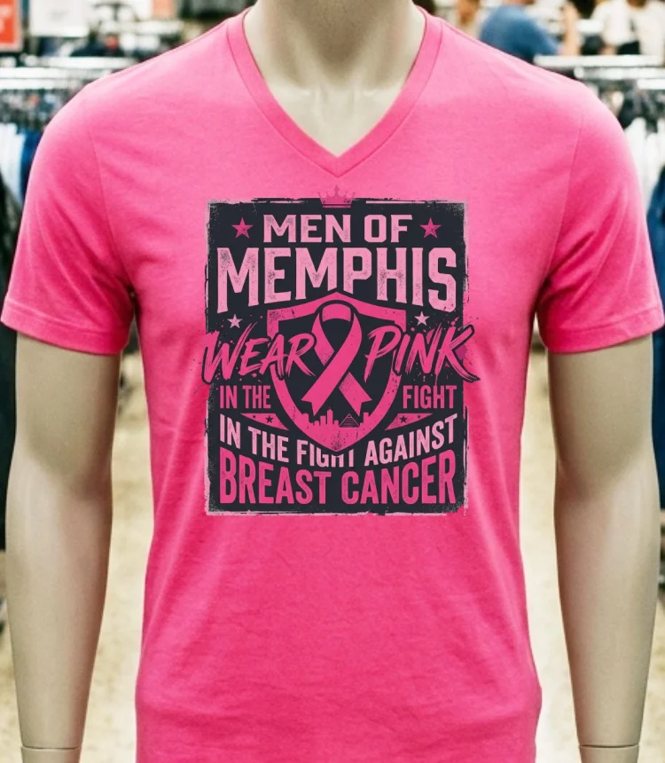 Men Of Memphis Wear Pink In The Fight Against Breast Cancer T Shirt – pink-t-shirt Men Of Memphis Wear Pink In The Fight Against Breast Cancer T Shirt Pink T Shirt