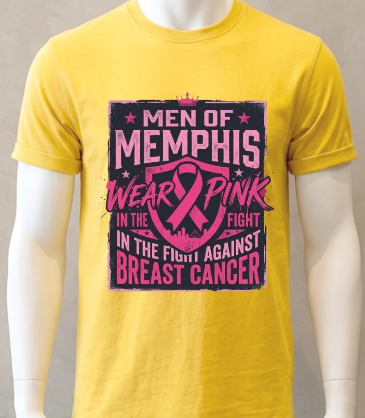 Men Of Memphis Wear Pink In The Fight Against Breast Cancer T Shirt – yellow-t-shirt Men Of Memphis Wear Pink In The Fight Against Breast Cancer T Shirt Yellow T Shirt