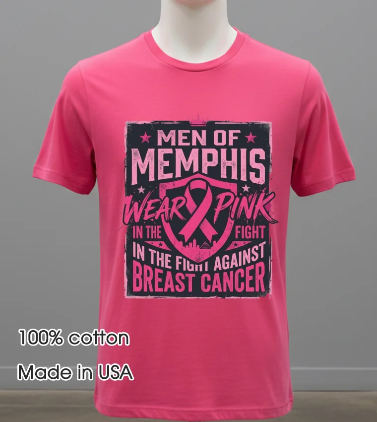Men Of Memphis Wear Pink In The Fight Against Breast Cancer T Shirt – red-shirt Men Of Memphis Wear Pink In The Fight Against Breast Cancer T Shirt Red Shirt