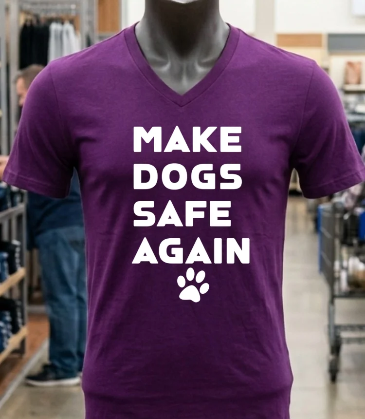 Make Dogs Safe Again Shirt Purple Shirt 1