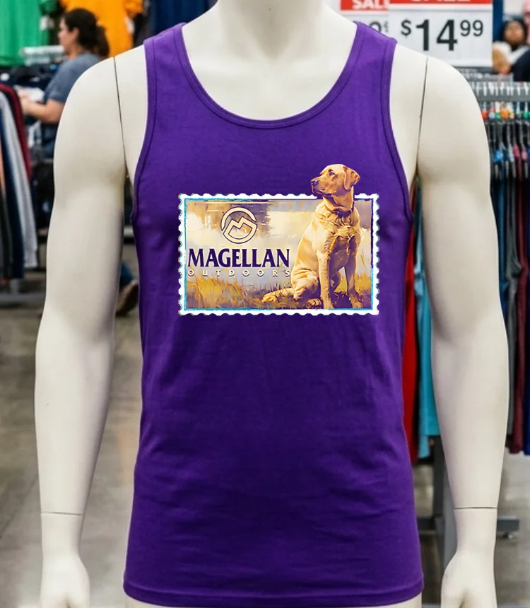 Magellan Outdoors Dog Stamp Shirt – purple-shirt Magellan Outdoors Dog Stamp Shirt Purple Shirt