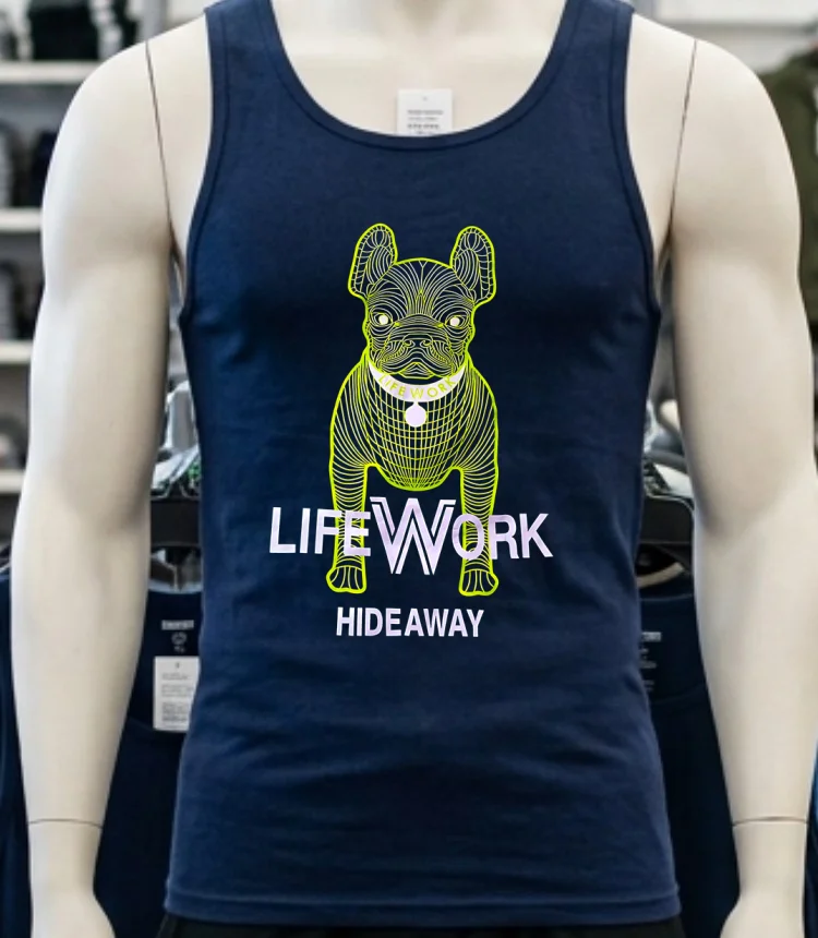 Lifework Hideaway Dog Shirt Navy Shirt